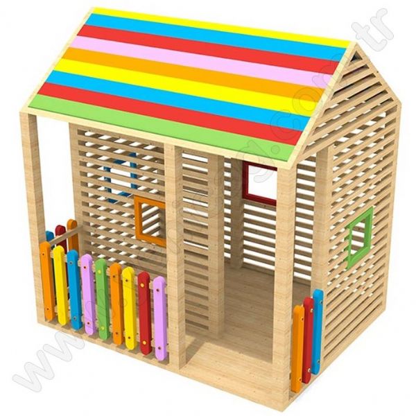 Wooden Colorful Play House