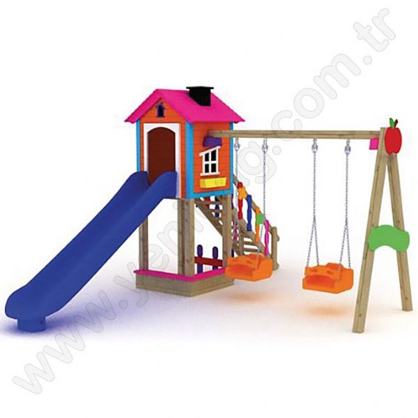 Wooden Pink Activity Playgroup