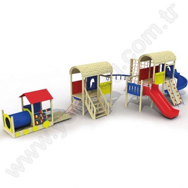 Wagon Wood Activity Playground
